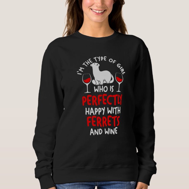 Wine Ferret Sweatshirt (Front)