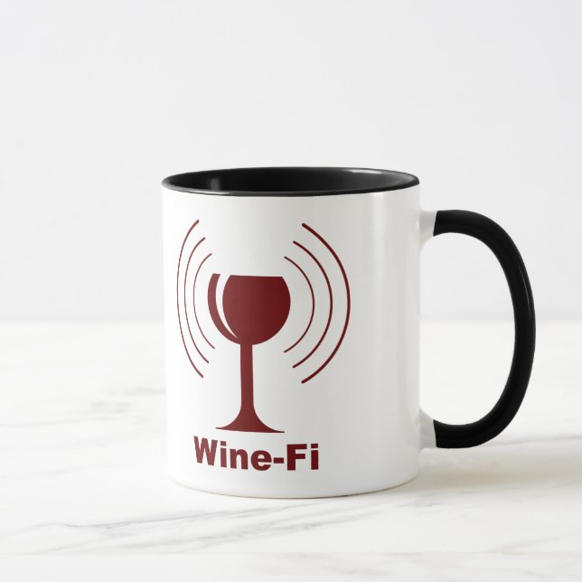Wine-Fi Humor Mug (Right)