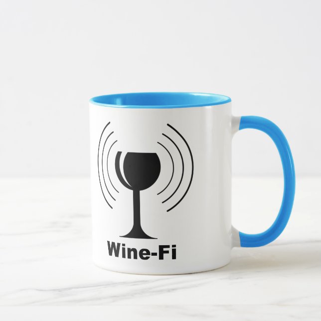 Wine-Fi Humor Mug (Right)
