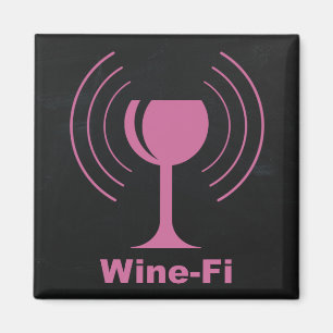 Wine-Fi Wine Lover Humor Magnet