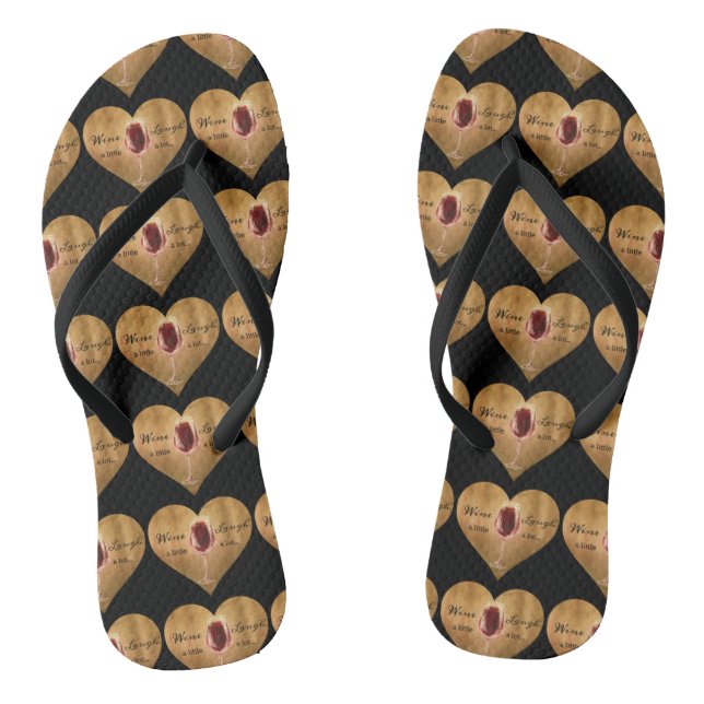 Wine Flip Flops (Footbed)