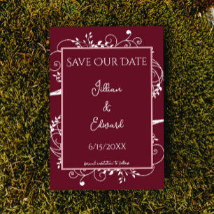 Wine Flourish Save The Date Announcement