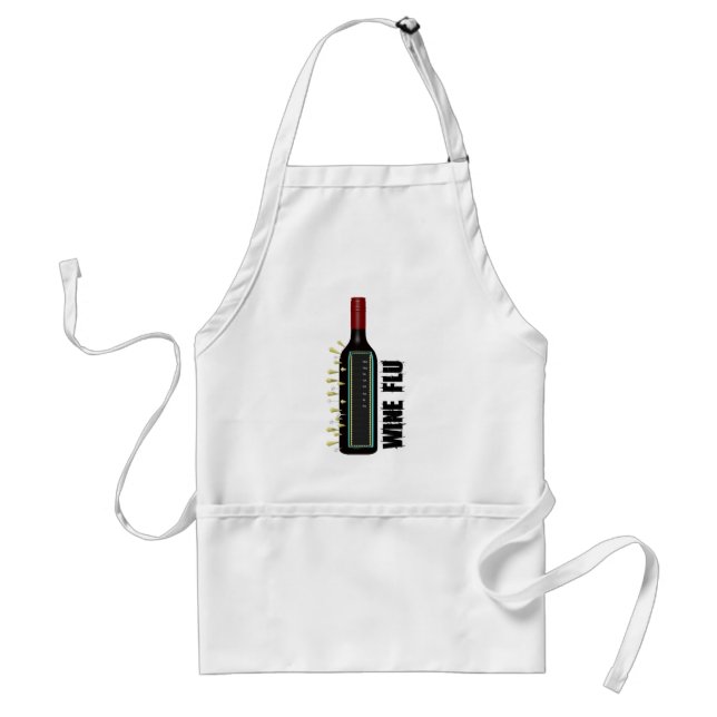 Wine Flu Adult Apron (Front)