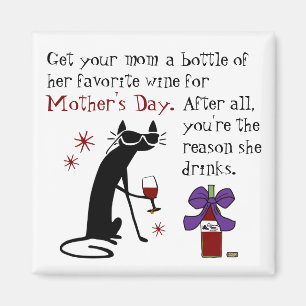 Wine for Mother's Day Magnet