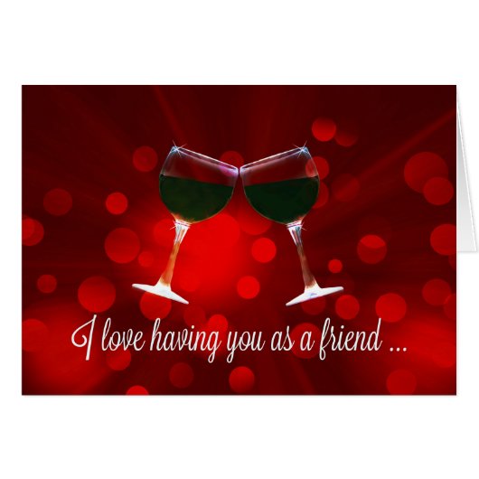 Wine Friendship Card (Front Horizontal)