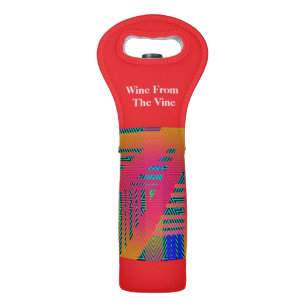 Wine From The Vine Red Pattern Bag