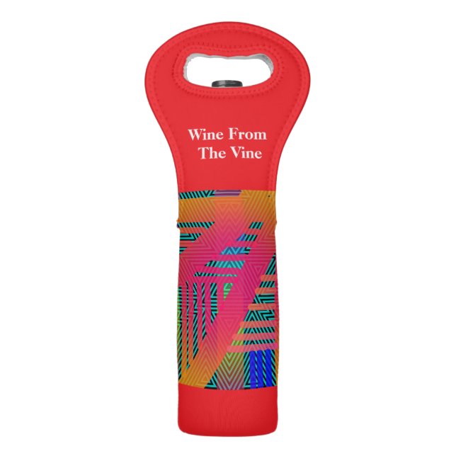 Wine From The Vine Red Pattern  Bag (Front)
