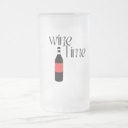 Wine  frosted glass beer mug