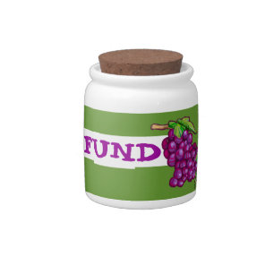 Wine Fund (Green) Candy Jar