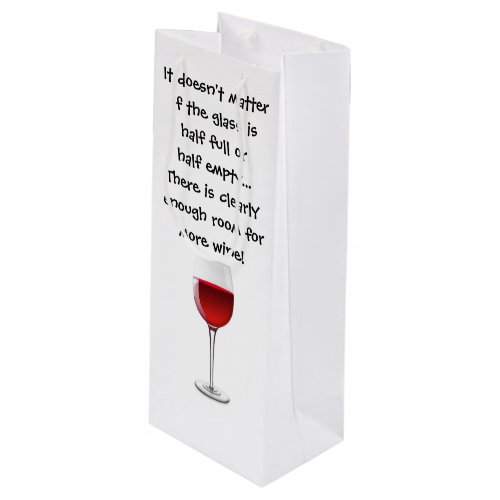 Wine Gift Bag with Funny Saying