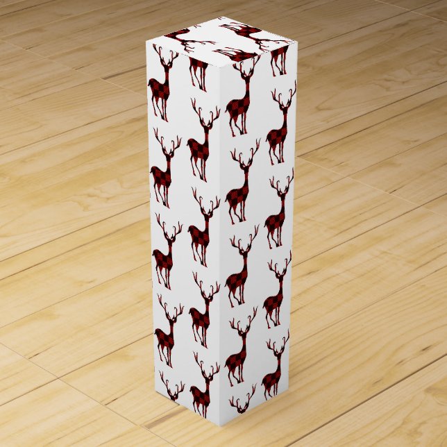 Wine Gift Box-Christmas Deer Wine Box (Front)