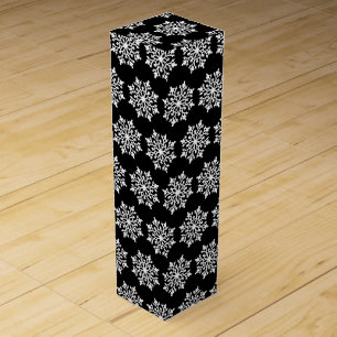 Wine Gift Box-Christmas Snowflakes Box