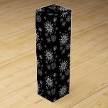 Wine Gift Box-Christmas Snowflakes Wine Box<br><div class="desc">This wine gift box is shown in a festive Christmas holiday black and white snowflakes print.
Customize this box or buy as is.





Stock Image
freepik.com</div>