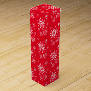 Wine Gift Box-Christmas Snowflakes Wine Box
