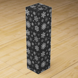 Wine Gift Box-Christmas Snowflakes Wine Box