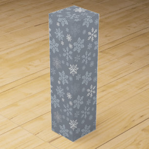 Wine Gift Box-Christmas Snowflakes Wine Box