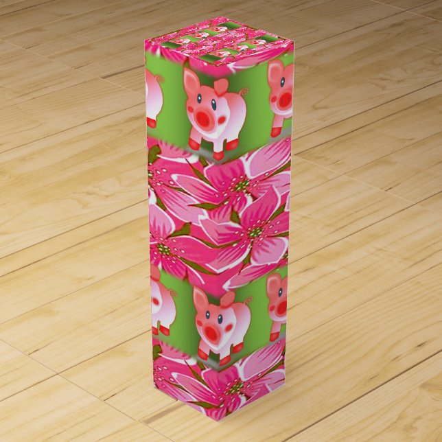 Wine Gift Box Floral (Front)