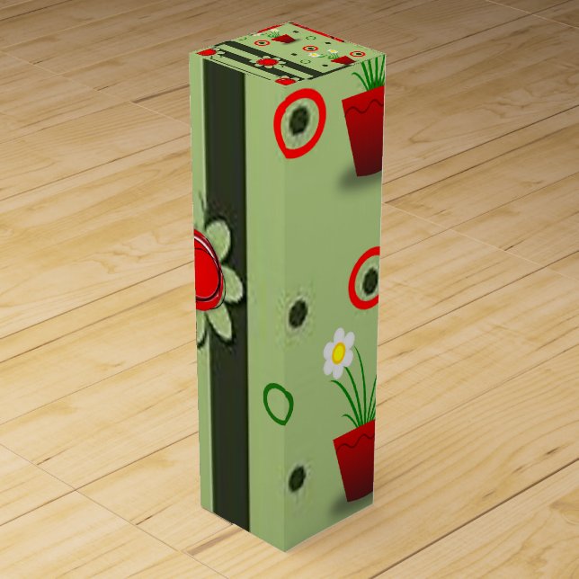 Wine Gift Box Floral (Front)