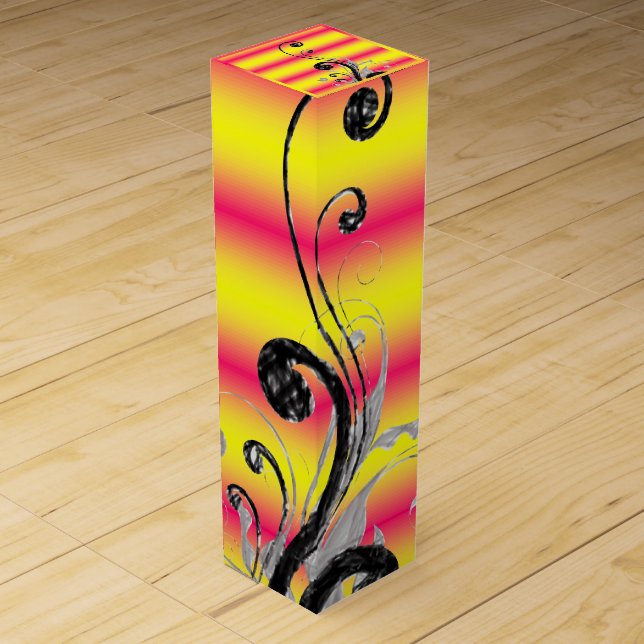 Wine Gift Box Floral (Front)