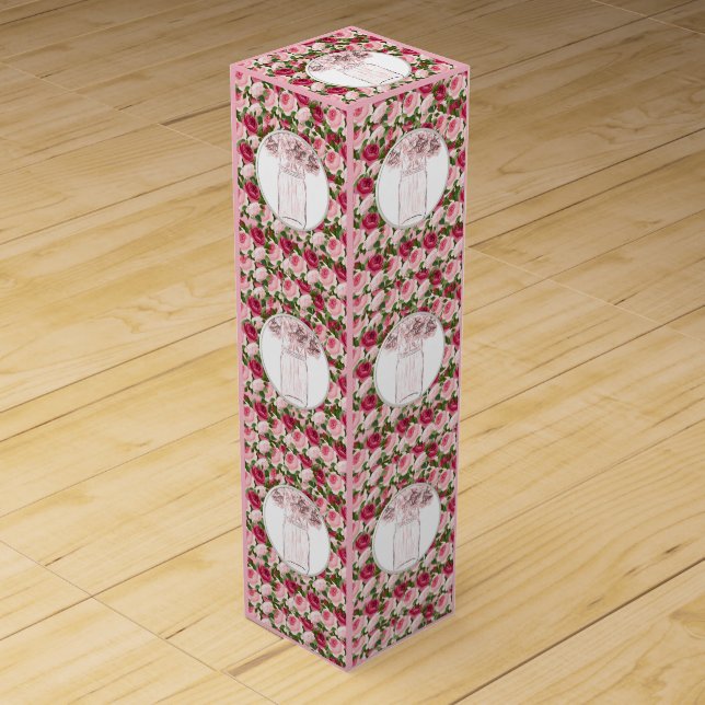 Wine Gift Box Floral (Front)