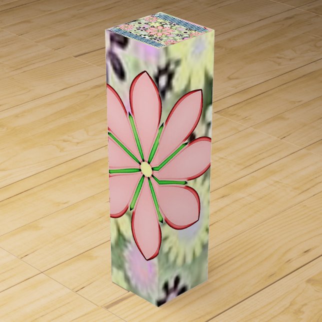 Wine Gift Box Floral (Front)