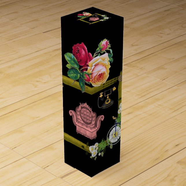Wine Gift Box Floral (Front)