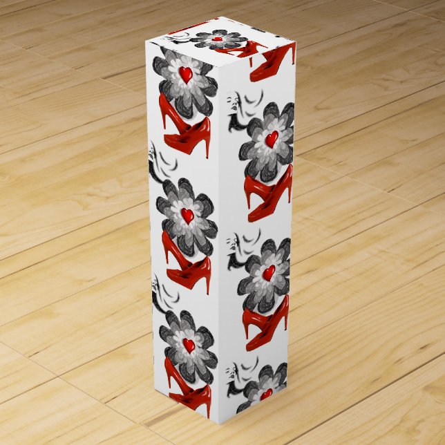 Wine Gift Box Floral (Front)