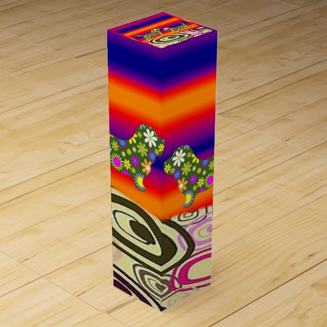 Wine Gift Box Floral (Front)