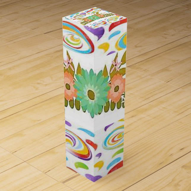 Wine Gift Box Floral (Front)