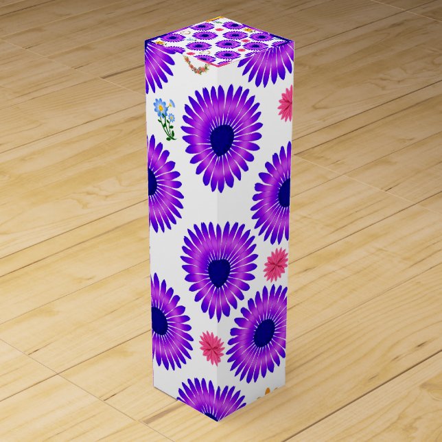 Wine Gift Box Floral (Front)
