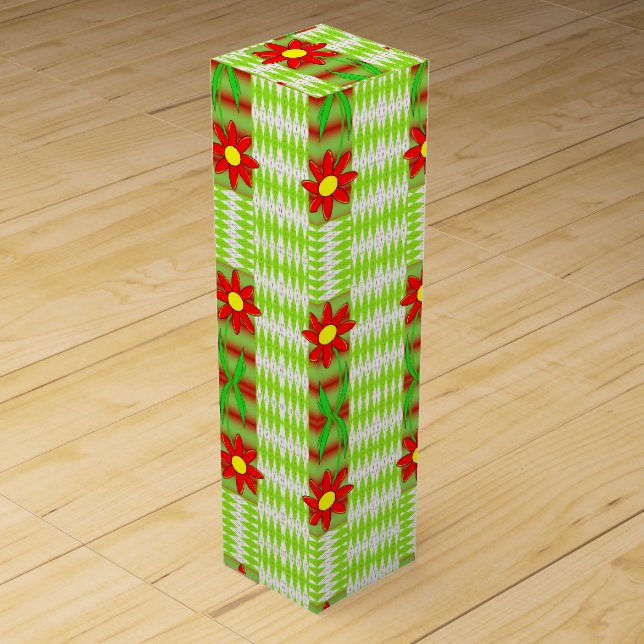 Wine Gift Box Floral (Front)