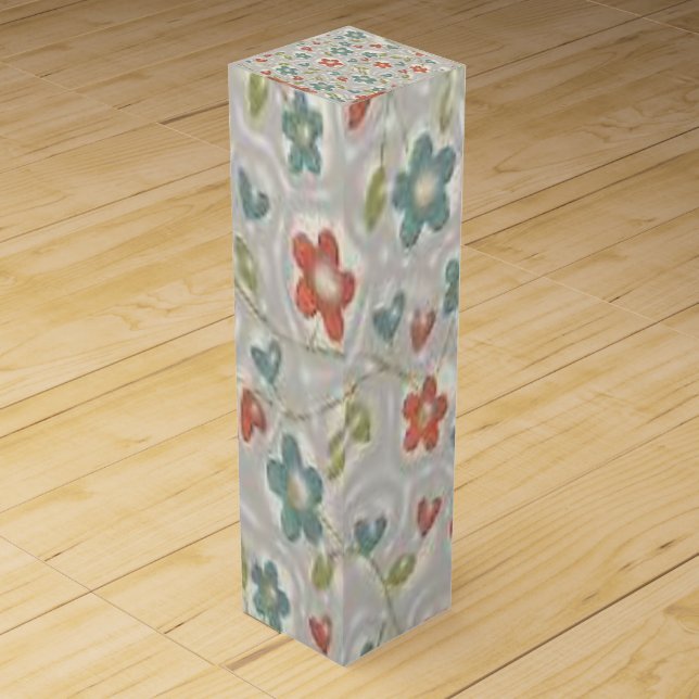 Wine Gift Box Floral (Front)