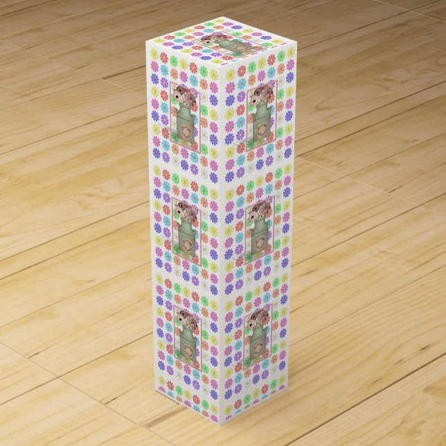 Wine Gift Box Floral (Front)