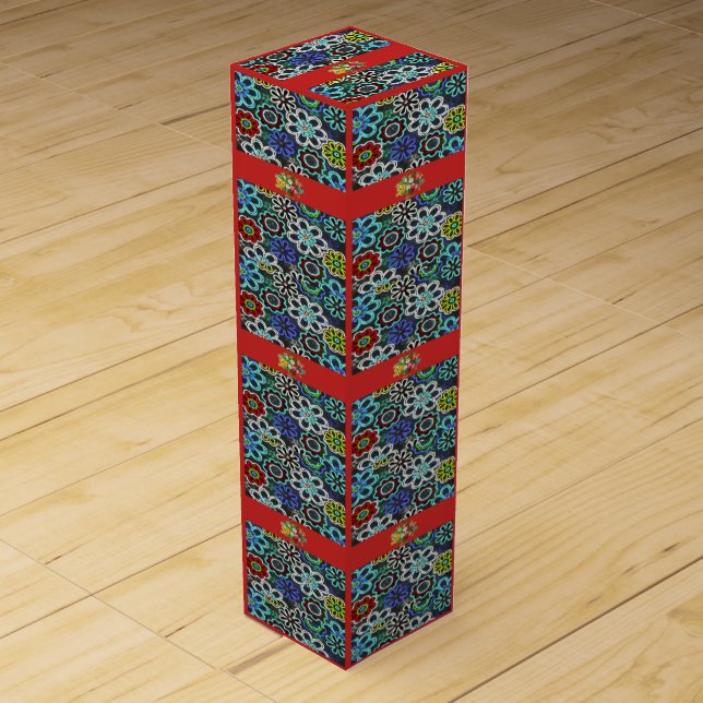 Wine Gift Box Floral (Front)