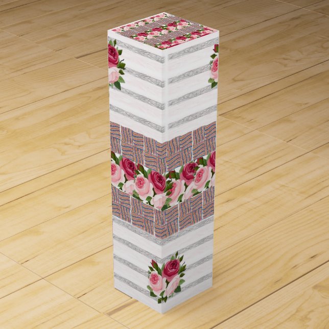 Wine Gift Box Floral (Front)
