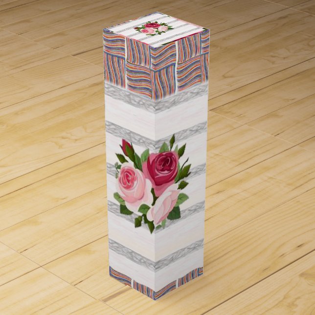 Wine Gift Box Floral (Front)