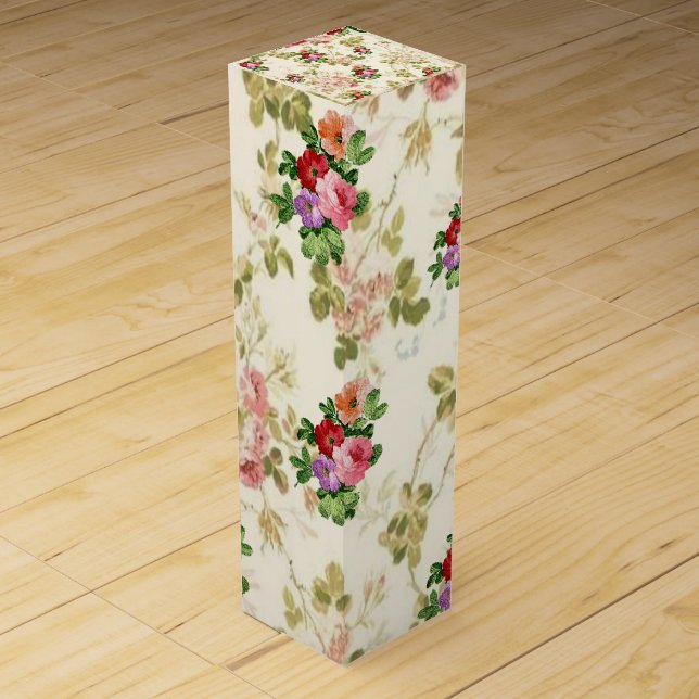 Wine Gift Box Floral (Front)