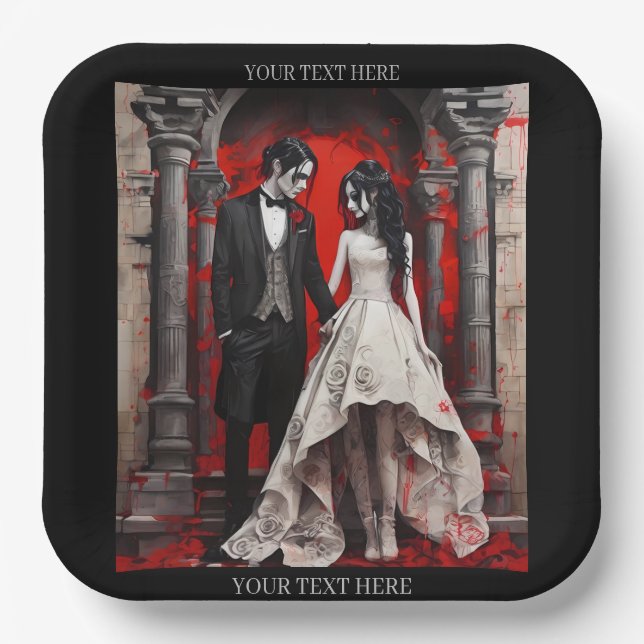 Wine Gift Box Paper Plates (Front)