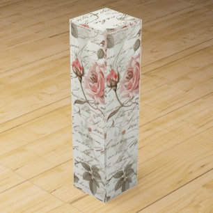 Wine Gift Box – Pink Roses Edition