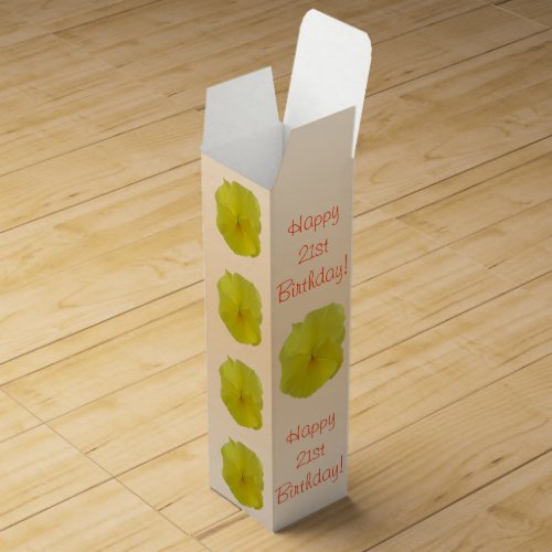 Wine Gift Box _ Pure Lemon Pansy