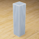 Wine Gift Box Stripe Blue and White<br><div class="desc">Wine Gift Box Something for everyone offers customized personalized wine gift box especially for that special moment with your loved ones. This uniquely designed gift box will impress your friends and family. While you are here already you may want to view other related bathroom items such as, shower curtain liners,...</div>