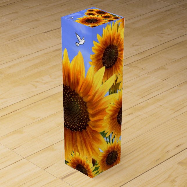 Wine Gift Box Sunflower (Front)