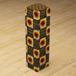 Wine Gift Box Sunflower