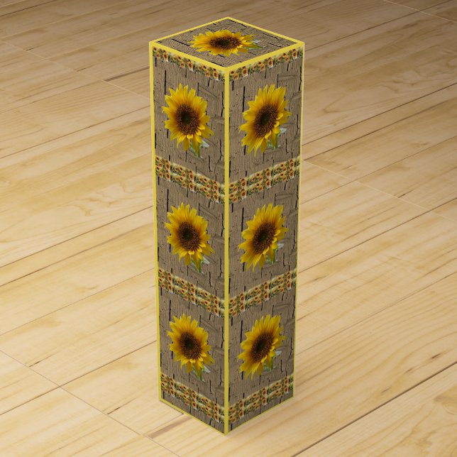 Wine Gift Box Sunflower (Front)