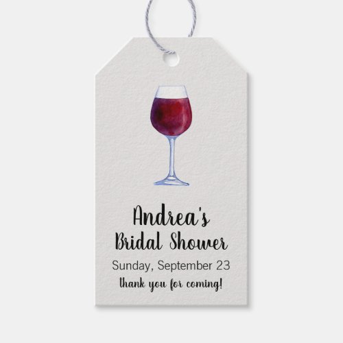 Wine Gift Tags or Wine Tasting Favor Tags