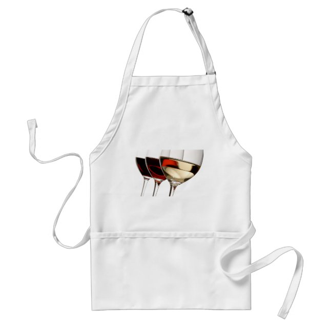 Wine Glass Adult Apron (Front)