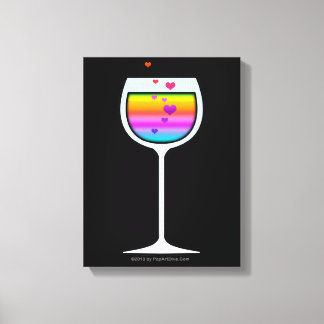 WINE GLASS ART CANVAS PRINTS