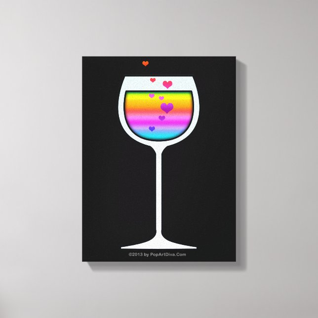 WINE GLASS ART CANVAS PRINTS (Front)