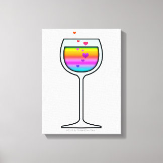 WINE GLASS ART CANVAS PRINTS