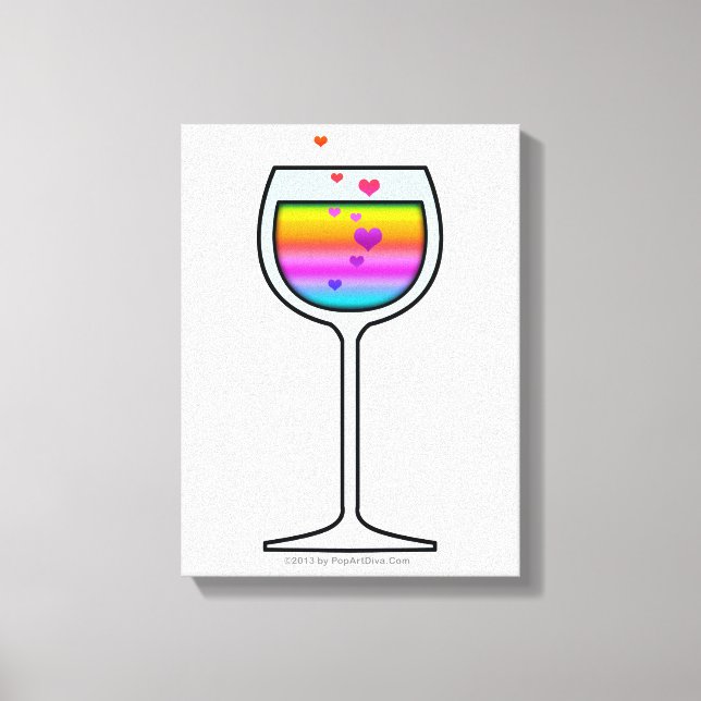 WINE GLASS ART CANVAS PRINTS (Front)
